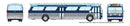 PREORDER Rapido HO 753002 1960s-1986 GM New Look-Fishbowl Bus, Deluxe Lighted, Assembled, Calgary Transit 568 (silver, blue, white)