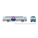 PREORDER Rapido HO 753122 Mid-1960s, 1980s Suburban New Look Bus, Lighted, Metropolitan Provincial Montreal