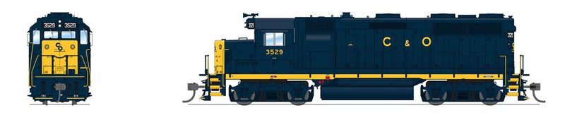 BLI 7536 EMD GP35, C&O 3529, "C&O" w/ Yellow Nose, Paragon4 Sound/DC/DCC, HO Scale