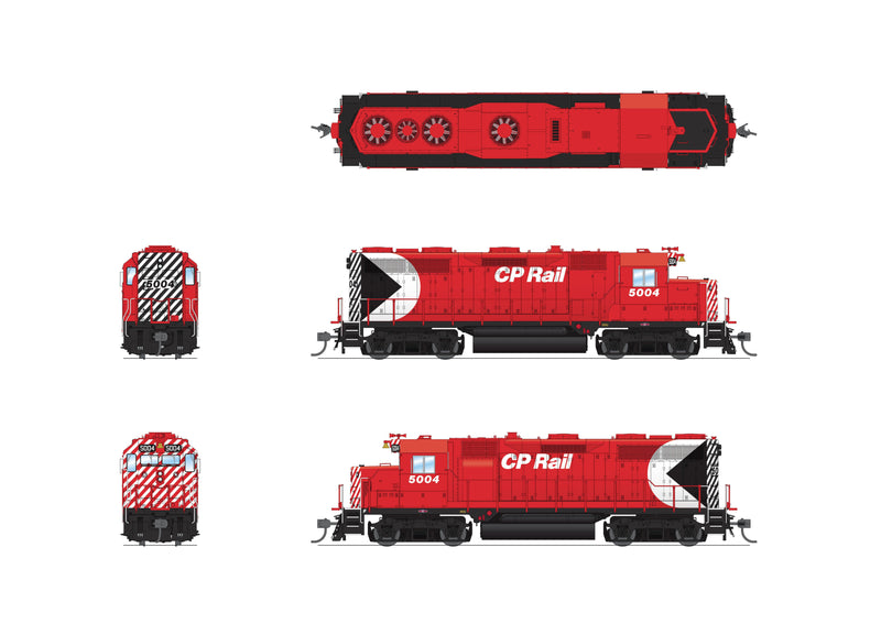 BLI 7538 EMD GP35, CP 5004, Multimark w/ 5" Stripes, Paragon4 Sound/DC/DCC, HO Scale