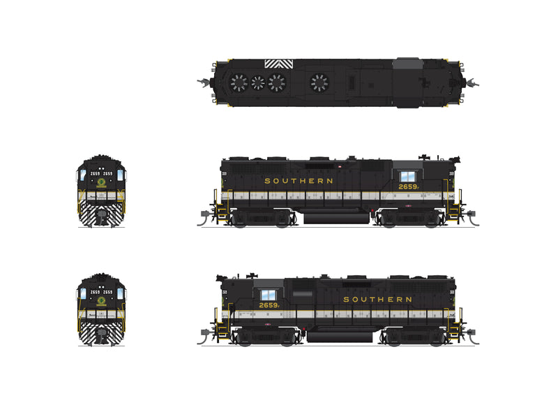 BLI 7544 EMD GP35, SOU 2659, Tuxedo Scheme, Paragon4 Sound/DC/DCC, HO Scale