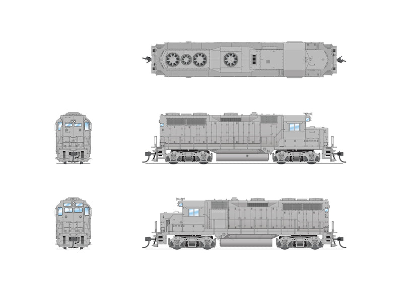 BLI 7550 EMD GP35, Unpainted, Paragon4 Sound/DC/DCC, HO Scale