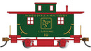 Bachmann Trains HO 18410 Wood 4-Wheel Bobber Caboose, Silver Series, North Pole & Southern