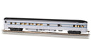 Bachmann Trains HO 14313 85' Smooth-Side Observation, Lighted, New York Central "Manhattan Island" (1938 20th Century, 2-Tone Gray, blue)