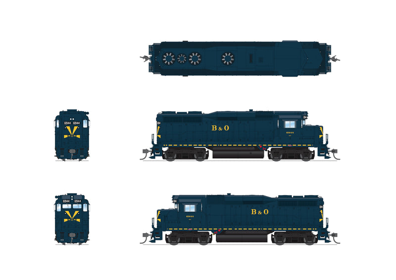 BLI 7565 EMD GP30, B&O 6914, As-Delivered, Paragon4 Sound/DC/DCC, HO Scale