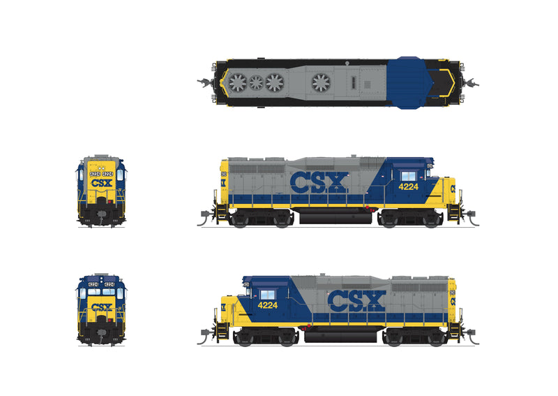 BLI 7569 EMD GP30, CSX 4233, YN2, Paragon4 Sound/DC/DCC (GP30m), HO Scale