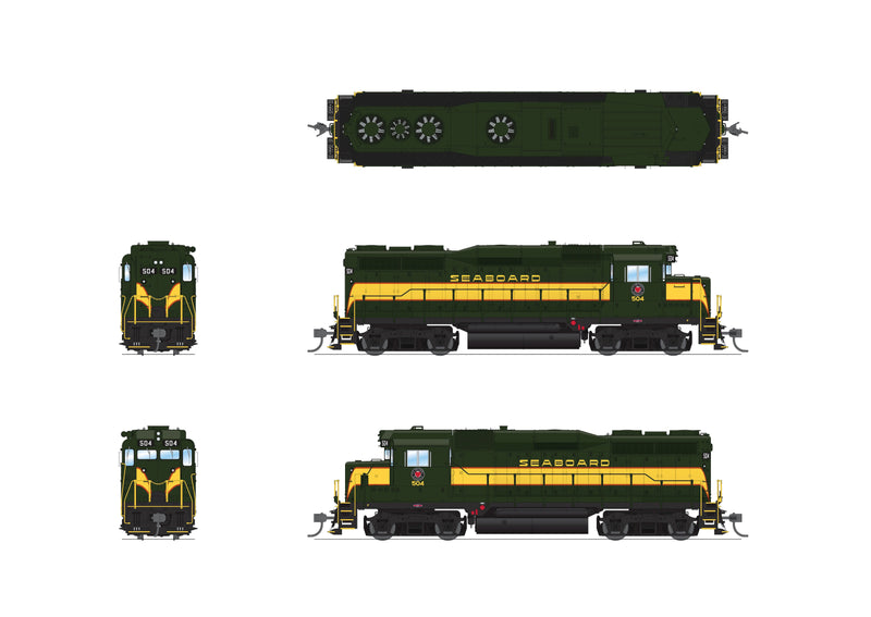 BLI 7576 EMD GP30, SAL 504, Pullman Green, Yellow, & Orange, Paragon4 Sound/DC/DCC, HO Scale