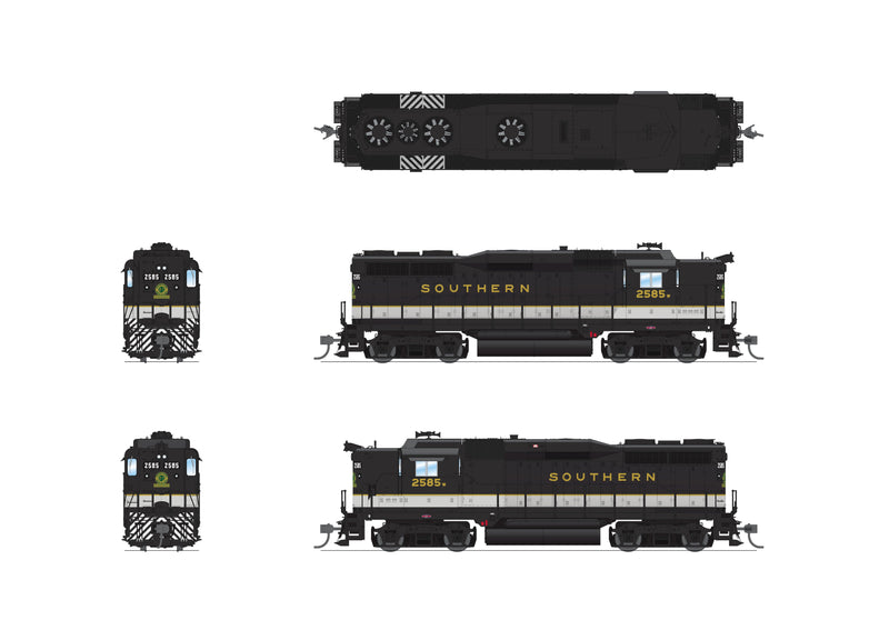 BLI 9579 EMD GP30, SOU 2588, Tuxedo Scheme, No-Sound / DCC-Ready, HO