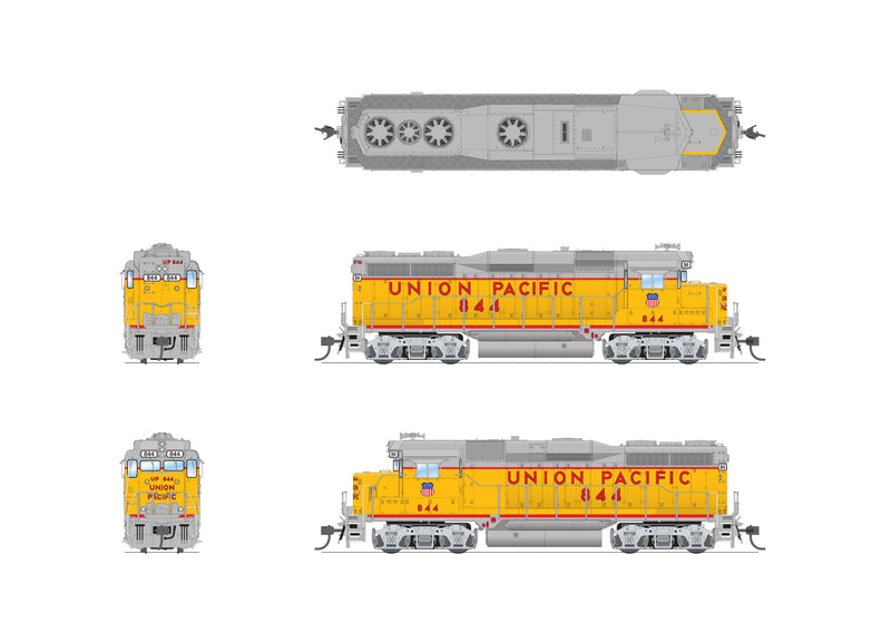 BLI 9580 EMD GP30, UP 844, As Appears Today, No-Sound / DCC-Ready, HO