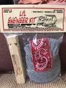Brooklyn Peddler KTLEBR Li'l Engineer Kit, Train Whistle, Engineer Cap, Bandana, Blue