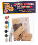 Brooklyn Peddler KTWMT Wood Model Train, Unpainted Wood Train