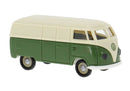 PREORDER Brekina HO 32077 1950-1954 Volkswagen T1a Kasten Cargo Van, Assembled, Beige, Green