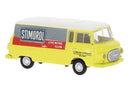 PREORDER Brekina HO 30127 1961-1991 Barkas B 1000 Kasten Cargo Van, Assembled, Stimorol (yellow, white, blue, red, Dutch Lettering)