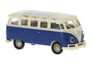 PREORDER Brekina HO 31853 1960-1963 Volkswagen Samba T1b Passenger Van, Assembled, Blue, Beige