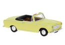 PREORDER Brekina HO 29164 1955-1967 Peugeot 403 Convertible, Assembled, Top Down (yellow)