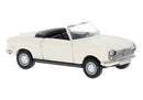 PREORDER Brekina HO 29176 Peugeot 204 Convertible, Assembled, Top Down (white)
