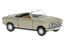 PREORDER Brekina HO 29177 Peugeot 204 Convertible, Assembled, Top Down (gold)