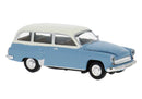 PREORDER Brekina HO 27193 1956-1965 Wartburg 311 Station Wagon, Assembled, Light Blue, White