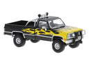 PREORDER Brekina HO 19693 Chevrolet C10 Pickup Truck, Assembled, Black, Yellow Flames