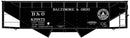 PREORDER Accurail HO 81902 50-Ton Offset-Side 2-Bay Hopper Kit, Baltimore & Ohio