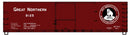 PREORDER Accurail HO 81921 40'Wood Box GN