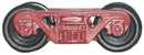PREORDER Accurail HO 178 Roller Bearing Truck Sideframes Only, Oxide Red, 12 Pair