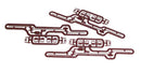 PREORDER Accurail HO 182 Stirrup & Brake Rod Set, Brown (3)