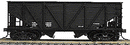 Accurail HO 2797 55-Ton Wood Side Twin Hopper, Data Only (black)