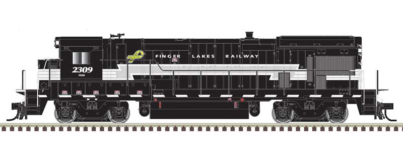 Atlas N 40005455 GE B23-7 Low Nose, No Nose Headlight, Anticlimber, Ditch Lights LokSound a Finger Lakes Railway