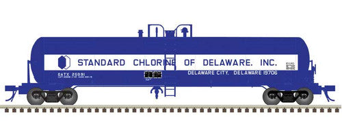 Atlas N 50006310 GATX 20,700-Gallon Tank Car Master, Standard Chlorine of Delaware GATX