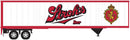 Atlas 20006317 45' Pines Trailer - Assembled -- Stroh's (red, white, gold), HO