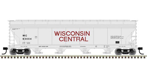 Atlas HO 20006397 ACF 5250 Centerflow Covered Hopper Master Plus, Wisconsin Central 83004