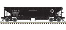 Atlas HO 20006811 70-Ton Hart Ballast Car Master, Erie 39842, 39850, 39854 (3)