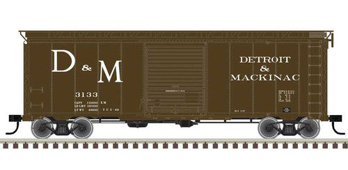 Atlas HO 20006816 40' Postwar Boxcar with 8' Door Master, Detroit and Mackinac 3115