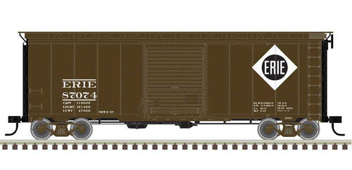 Atlas HO 20006818 40' Postwar Boxcar with 8' Door Master, Erie 87074