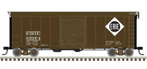 Atlas HO 20006820 40' Postwar Boxcar with 8' Door Master, Erie 87243