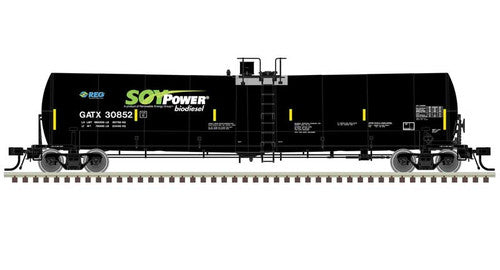 Atlas HO 20006894 Trinity 25,500-Gallon Tank Car Master, Soy Power Bio Fuels GATX