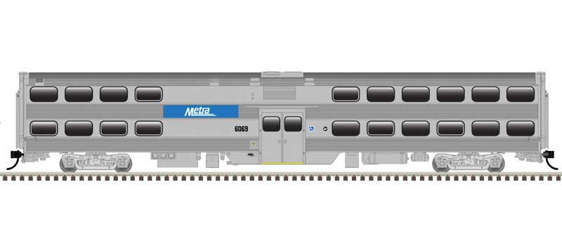 Atlas HO 20007046 Nippon Sharyo Type 6000 Bi-Level Commuter Coach Master, Metra