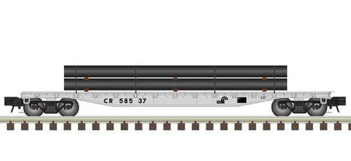 Atlas O 2002013 52'6" Flatcar with Load, 3-Rail, Conrail
