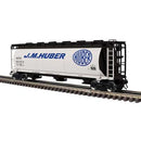 Atlas O 3001441 3-Bay Cylindrical Hopper, 3-Rail Master, J.M. Huber