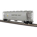 Atlas O 3001442 3-Bay Cylindrical Hopper, 3-Rail Master, Morton Salt