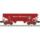 Atlas O 3001233 Offset-Side 2-Bay Hopper, 3-Rail Premier, Great Northern