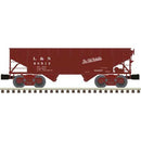 Atlas O 3001234 Offset-Side 2-Bay Hopper, 3-Rail Premier, Louisville & Nashville