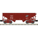 Atlas O 3001231 Offset-Side 2-Bay Hopper, 3-Rail Premier, Chicago & North Western CMO