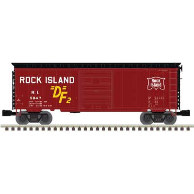 Atlas O 3001844 40' PS-1 Boxcar, 3-Rail Premier, Rock Island