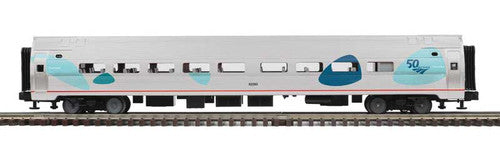 Atlas O 3007086 Amfleet 3 Coaches & Cafe, 3-Rail Premier, Amtrak (Fantasy Scheme, 50th Anniversary)