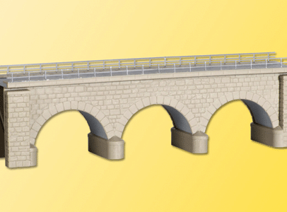 Kibri O 37660 Straight Stone Viaduct Gray