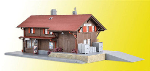 Kibri HO 39519 Surava Wooden Depot with LED Light Kit