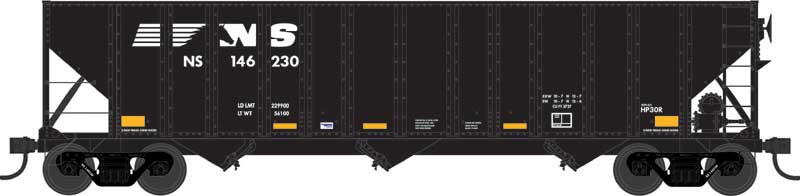 Bowser 43211 H-43 100-Ton 3-Bay Hopper - Ready to Run - Executive Line -- Norfolk Southern