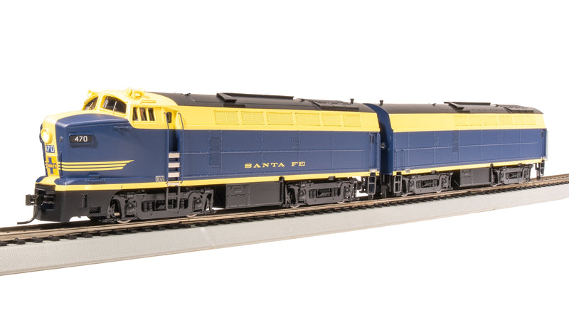 BLI 7698 RF-16 Sharknose A/B, ATSF 470L/470A, Cat Whiskers Scheme, A-unit Paragon4 Sound/DC/DCC, Unpowered B, HO (Fantasy Paint Scheme)